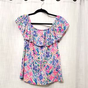 Lilly Pulitzer sz Sm floral top
